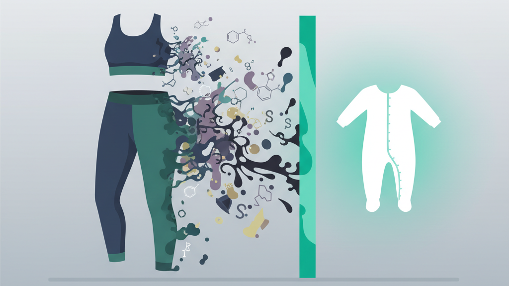 Illustration for Bonta Activewear: Unrivaled Purity Meets Performance, Exceeding Baby Sleepwear Safety Standards