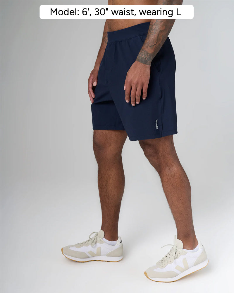 TERRAMARE in color Black, side view, Model: 6'1", 32" waist, wearing L