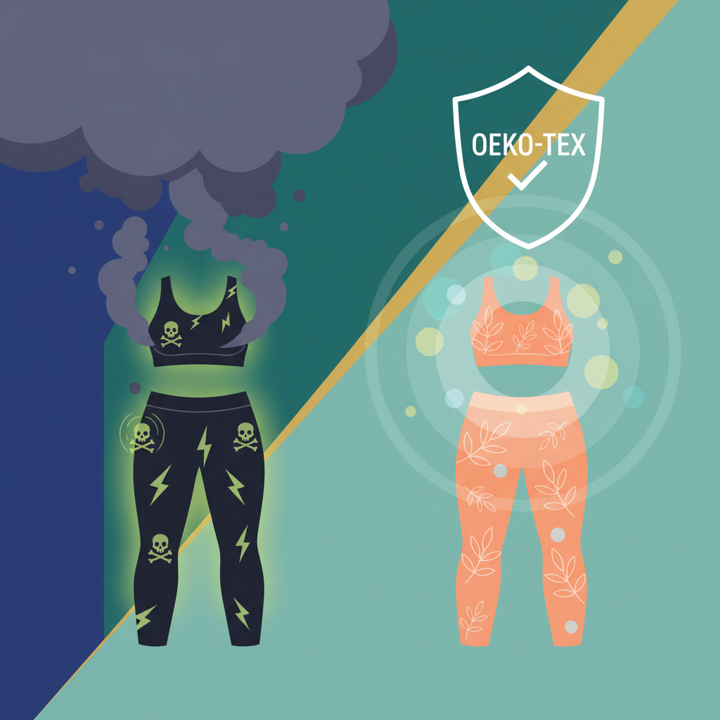 Illustration for Discover Non-Toxic OEKO-TEX Luxury Activewear: Prioritize Skin Health and Performance