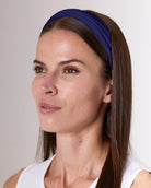 SOLE in Mare Blu, as headband, side view