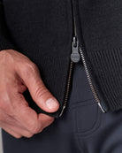 BELLAGIO in color Nero, lower zipper view